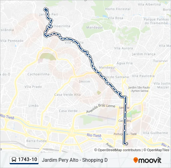 1743-10 Bus Line Map