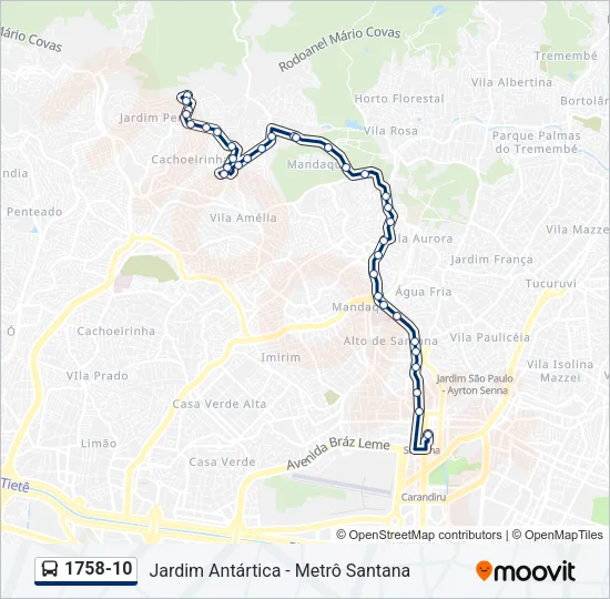 1758-10 Bus Line Map