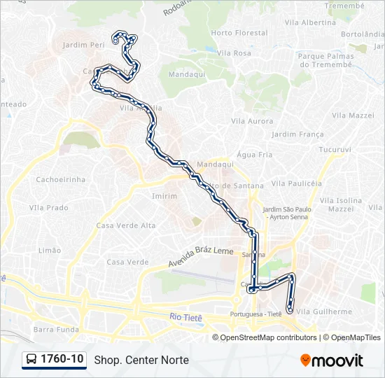 1760-10 Bus Line Map