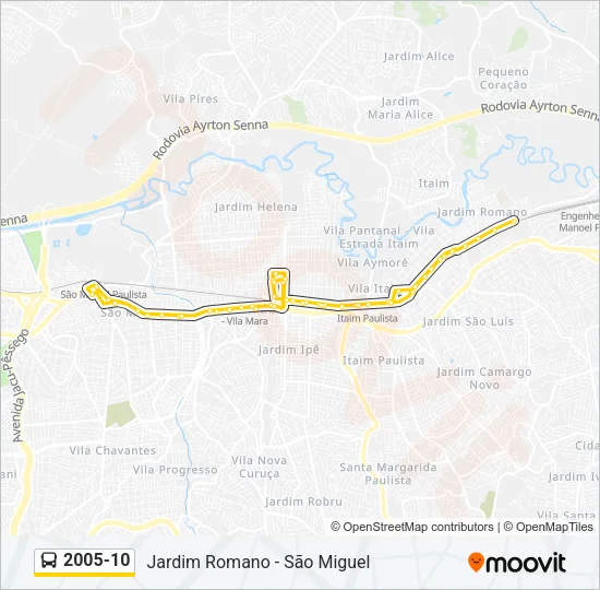 2005-10 Bus Line Map