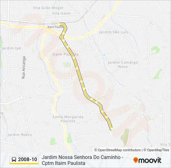 2008-10 Bus Line Map