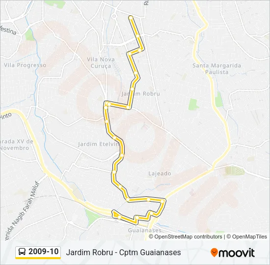 2009-10 Bus Line Map