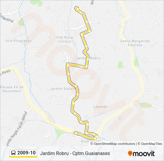 2009-10 Bus Line Map