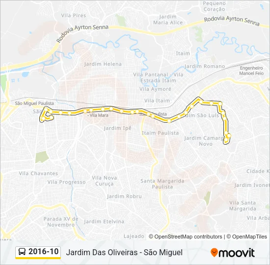 2016-10 Bus Line Map