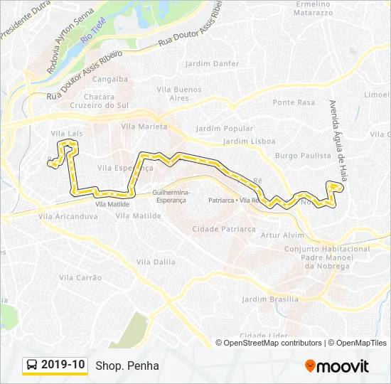 2019-10 Bus Line Map