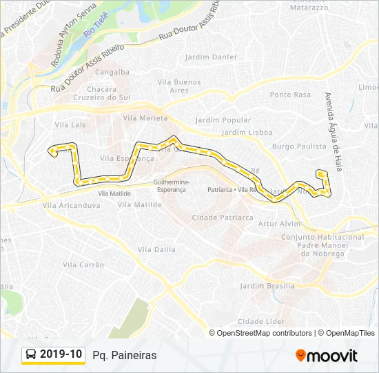 2019-10 Bus Line Map