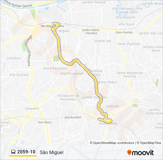 2059-10 Bus Line Map