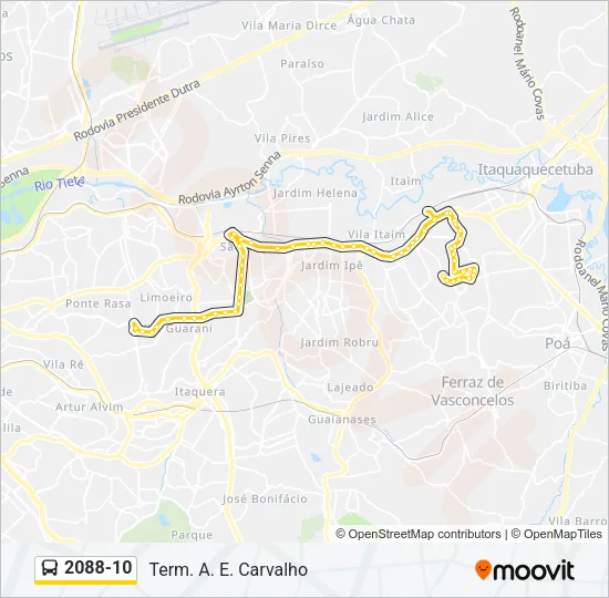 2088-10 Bus Line Map
