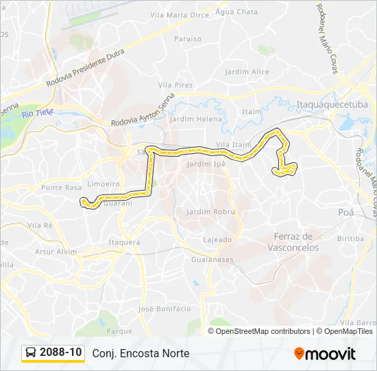 2088-10 Bus Line Map