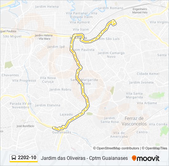 2202-10 bus Line Map