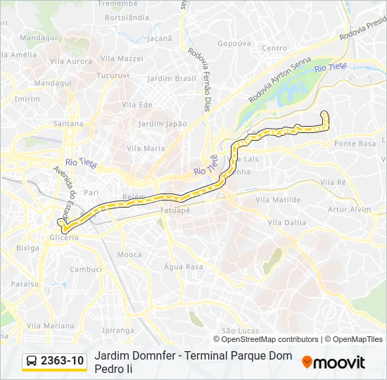 2363-10 Bus Line Map