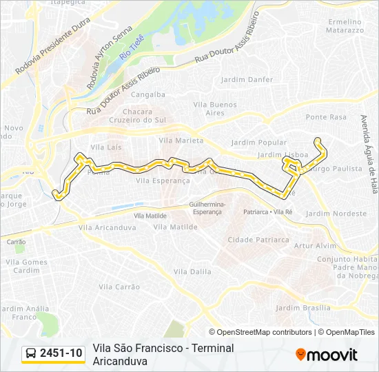 2451-10 Bus Line Map