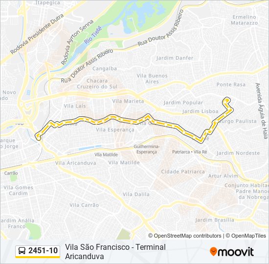 2451-10 bus Line Map