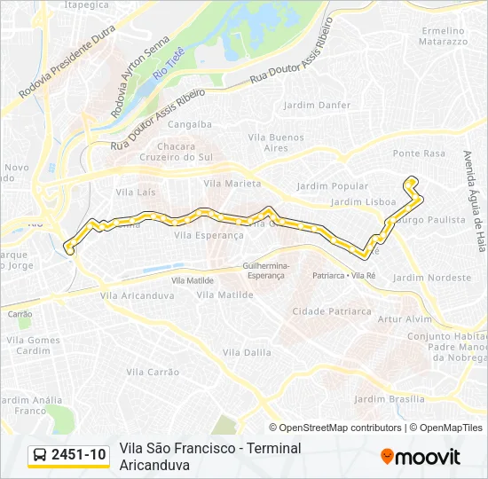 2451-10 Bus Line Map