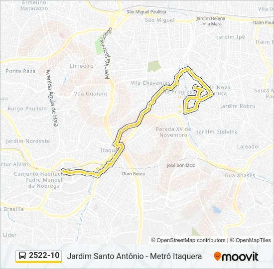 2522-10 Bus Line Map
