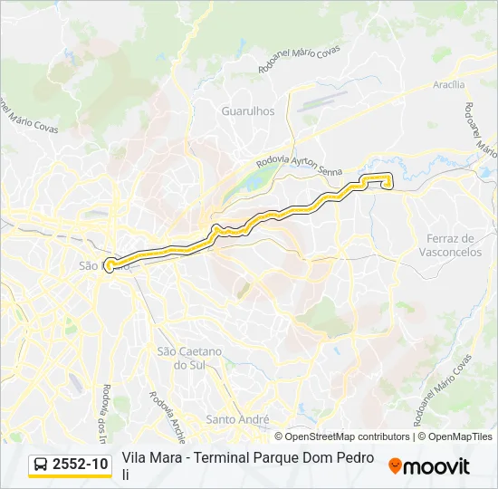 2552-10 Bus Line Map