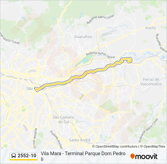 2552-10 Bus Line Map