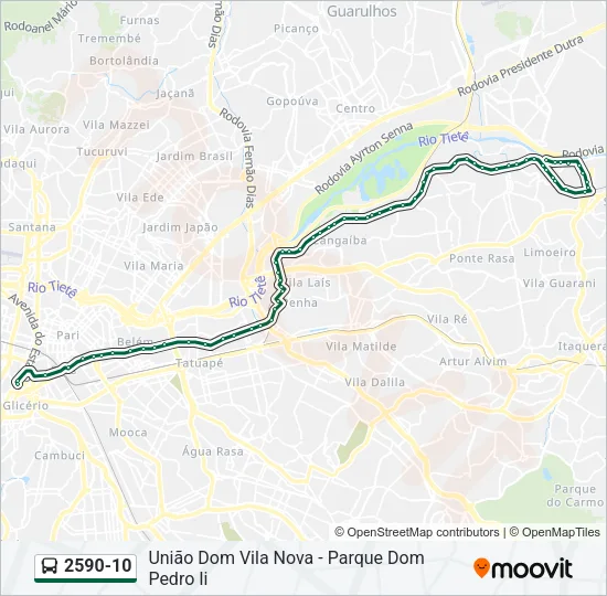2590-10 Bus Line Map