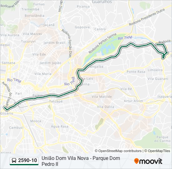 2590-10 bus Line Map