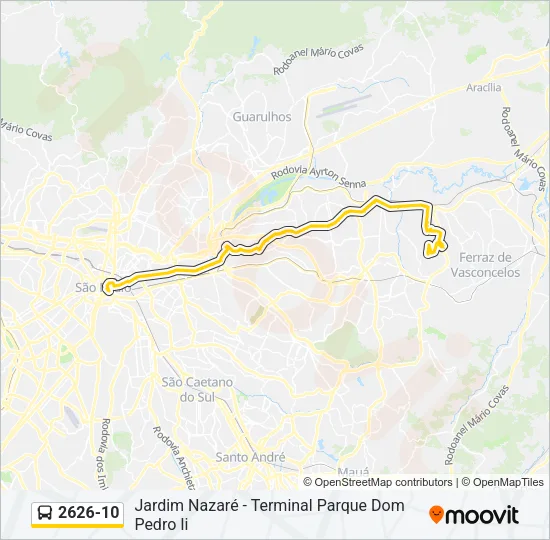2626-10 Bus Line Map