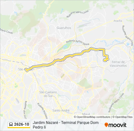 2626-10 Bus Line Map