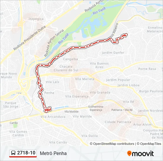 2718-10 Bus Line Map