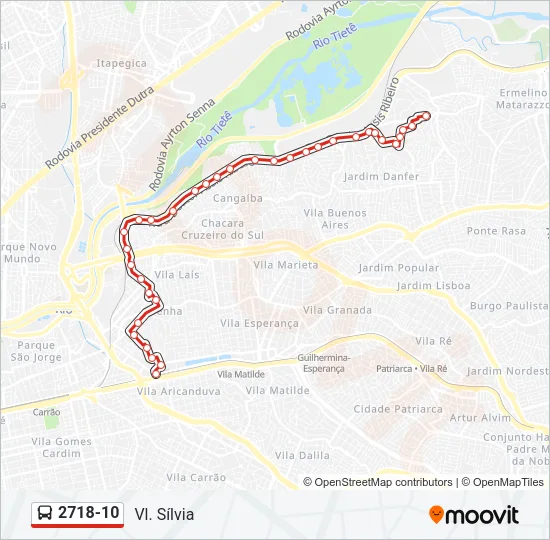 2718-10 Bus Line Map