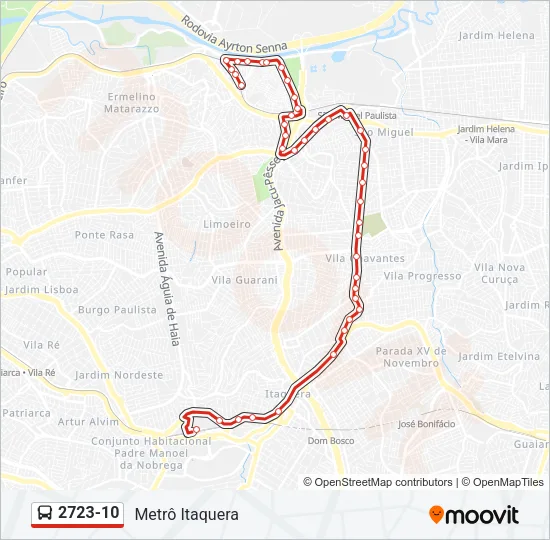 2723-10 Bus Line Map