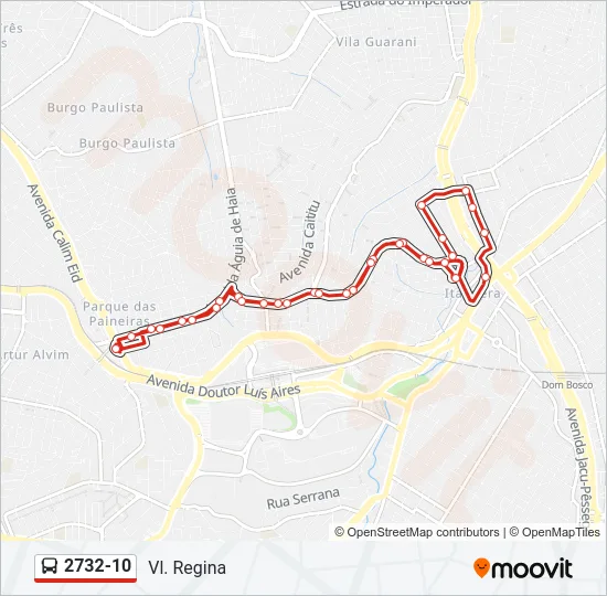 2732-10 Bus Line Map