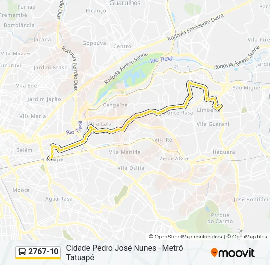 2767-10 Bus Line Map