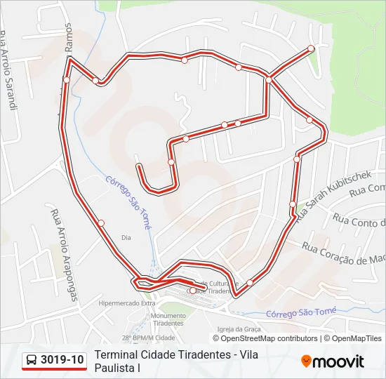3019-10 Bus Line Map