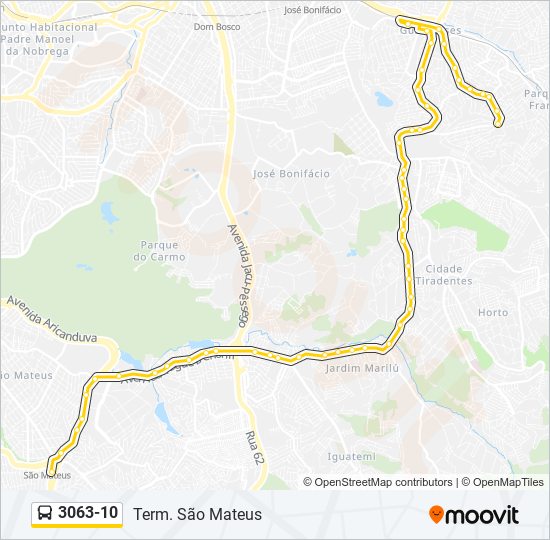 3063-10 bus Line Map