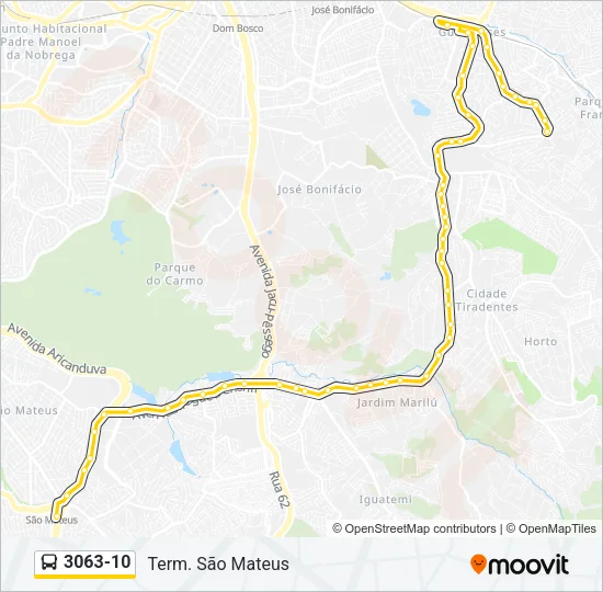 3063-10 Bus Line Map