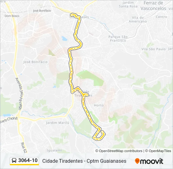 3064-10 Bus Line Map