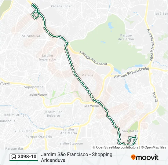 3098-10 Bus Line Map