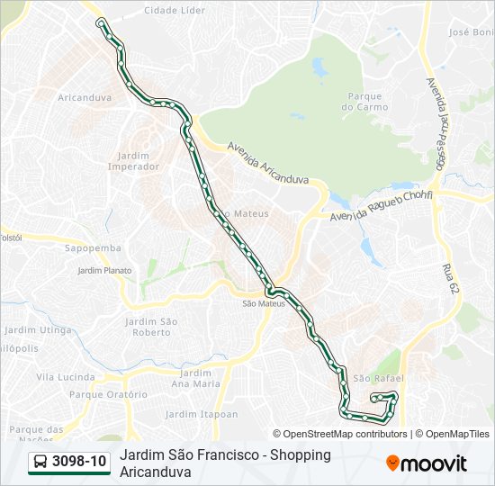 3098-10 bus Line Map