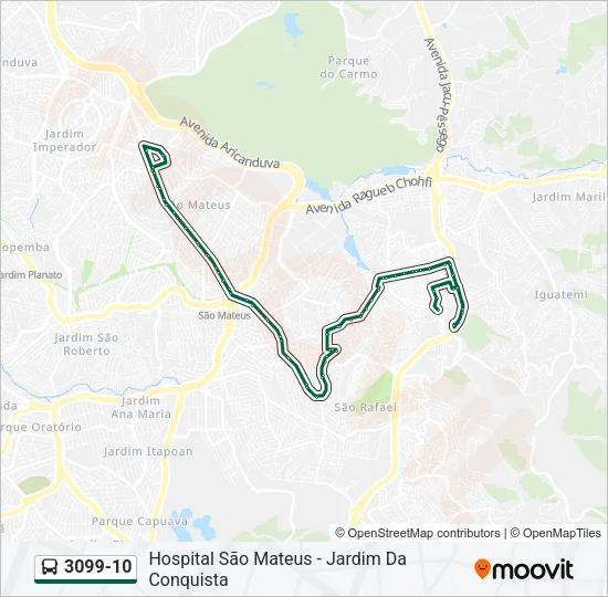 3099-10 Bus Line Map