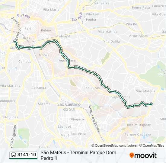 3141-10 Bus Line Map