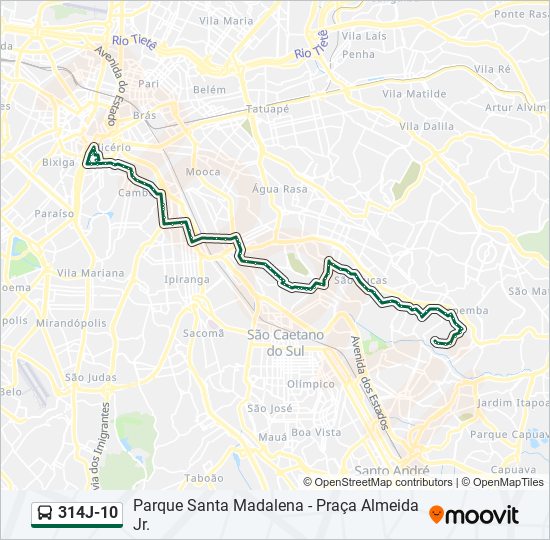 Rota da linha 408a10: horários, paradas e mapas - Cardoso de Almeida  (Atualizado)