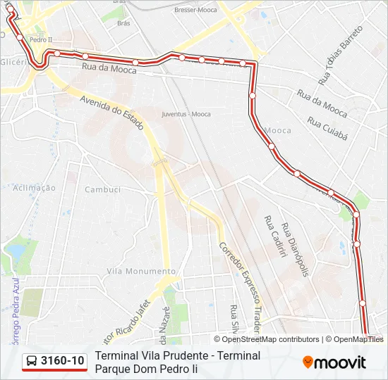 3160-10 Bus Line Map