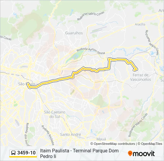 3459-10 Bus Line Map