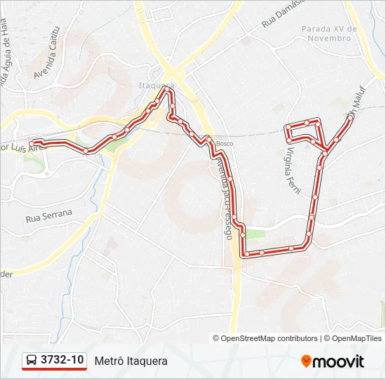 3732-10 Bus Line Map