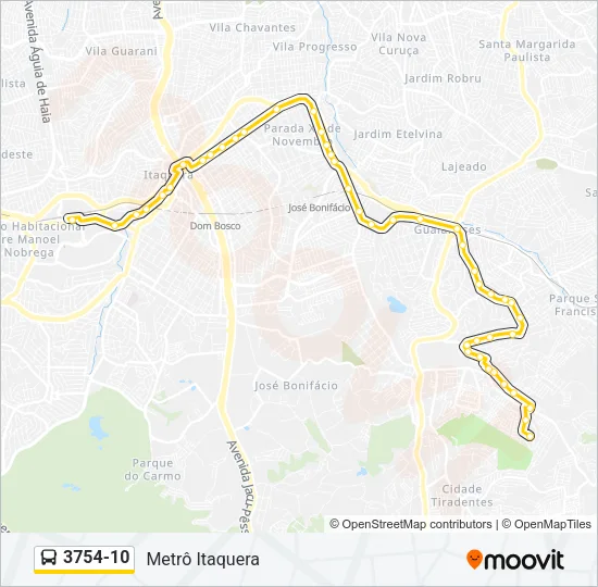 3754-10 Bus Line Map