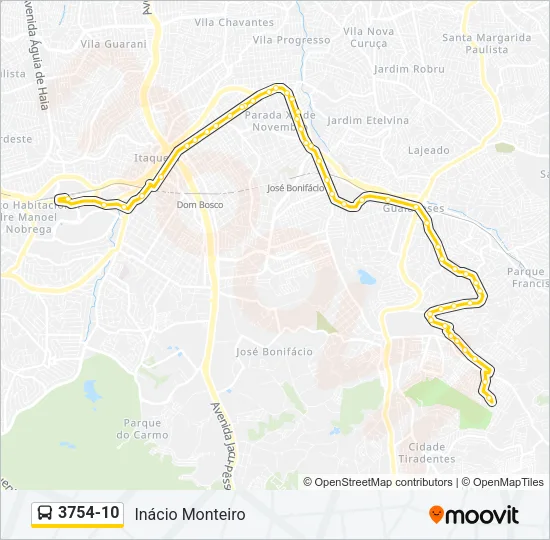 3754-10 Bus Line Map