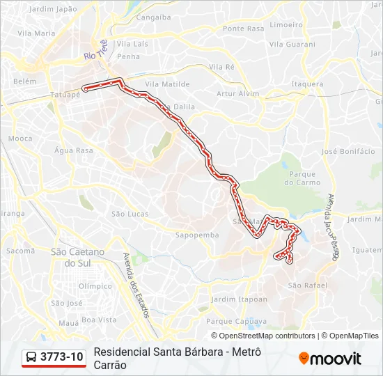 3773-10 Bus Line Map