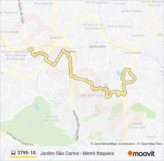 3795-10 Bus Line Map