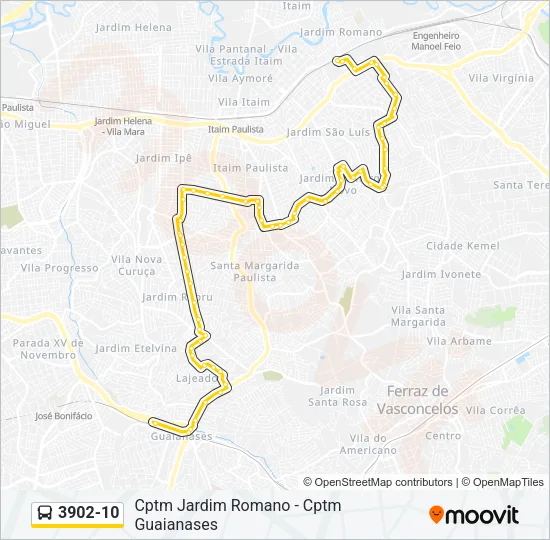 3902-10 Bus Line Map