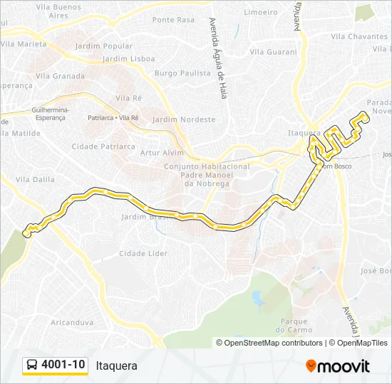 4001-10 Bus Line Map
