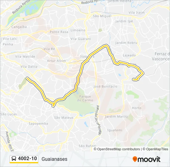 4002-10 Bus Line Map