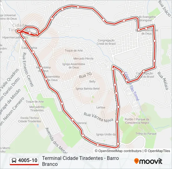 4005-10 Bus Line Map